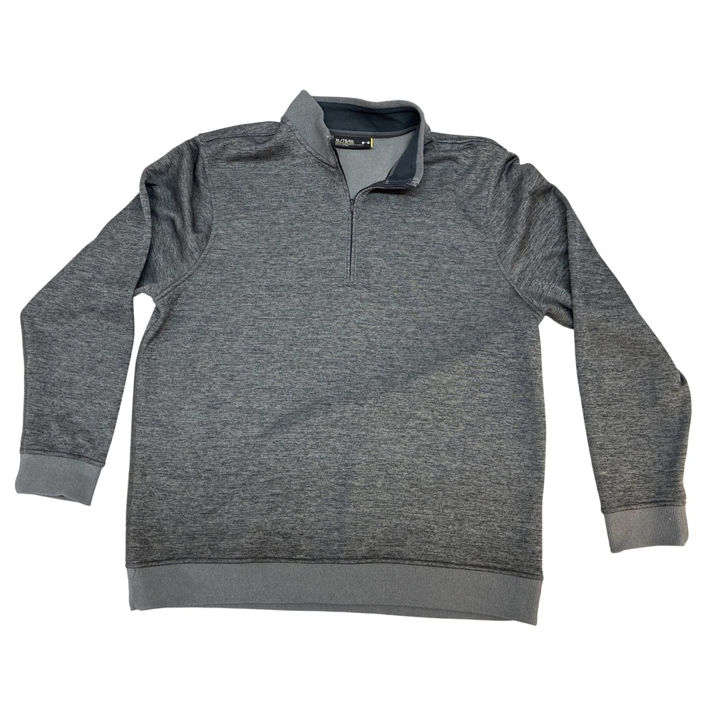 Under Armour Mens‎ XL Quarter Zip Pullover Gray Heathered Loose Fit Activewear